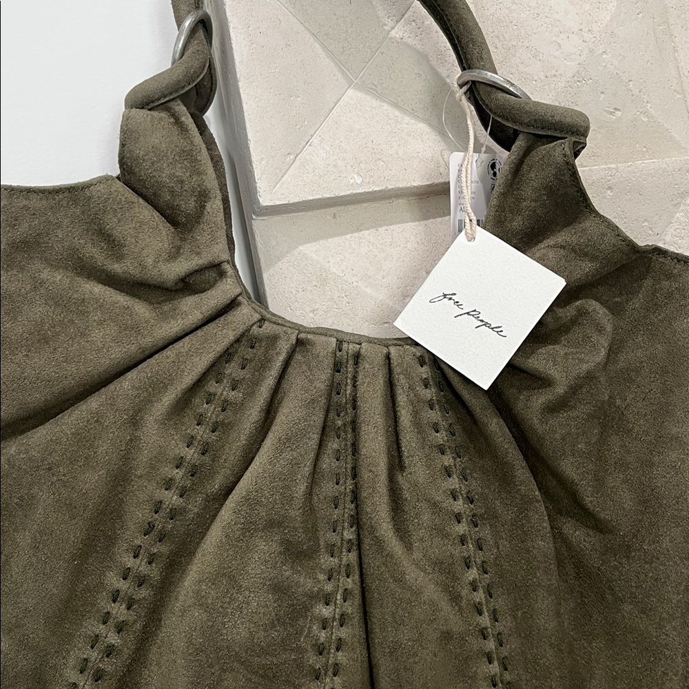 Free People Suede Scrunch Tote - Picture 7 of 9
